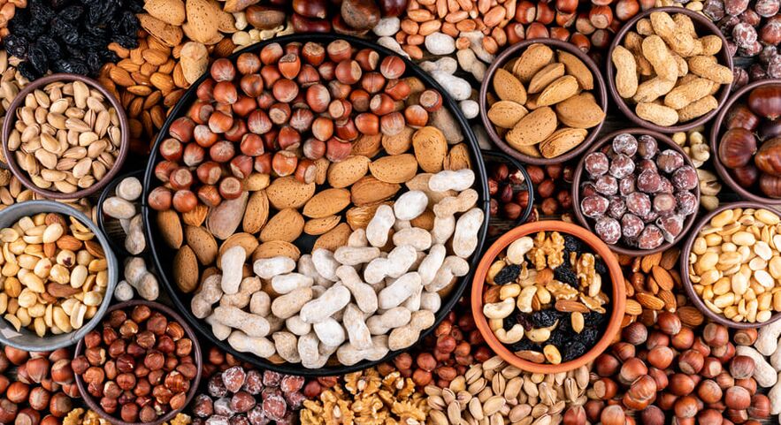 Various nuts that positively affect male potency